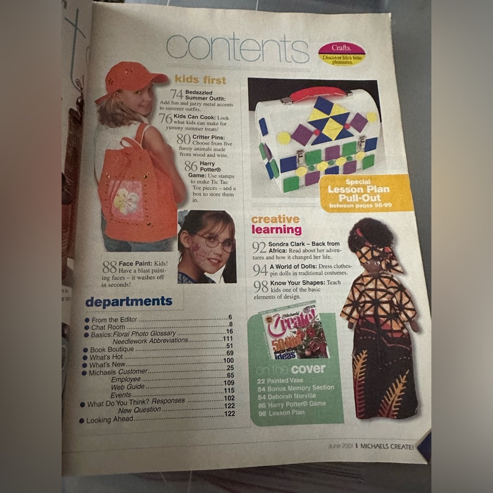 Michael’s Create Magazine June 2001 - Picture 2 of 4
